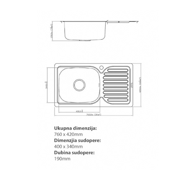 Sudopera jednodelna, model 302A-thumbnail